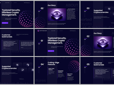 Al Web3 Blockchain Landing Page ai ai web bitcoin blockchain business company crypto cryptocurrencies currency dark finance homepage landing page technology token ui uiux web design web3 website