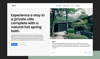 Hotel on the Landing Page. agency apps design freelancer ui design uiux design ux design web designer