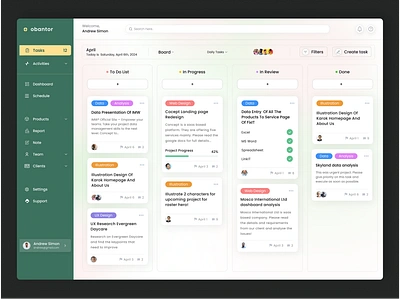 Project & Task Management Dashboard activity application dashboard delivery freelance planning product project remote review task task management team time tracking trending ui uxui web app work