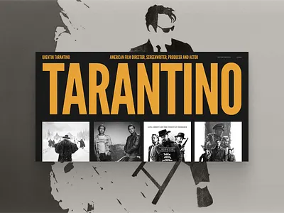 QUENTIN TARANTINO branding design graphic design ui web