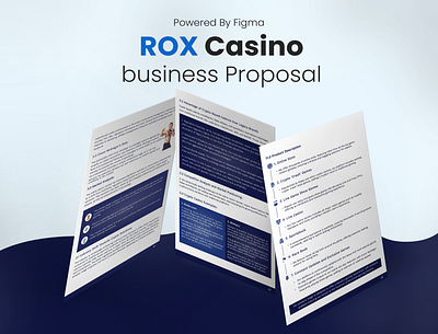 ROX Casino Business Proposal Design booklett bp design brand identity branding business casino design graphic design presentation