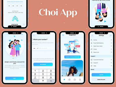 📱 Choi App 3d animation branding desktop application digital design graphic design logo mobile app motion graphics ui visual communication