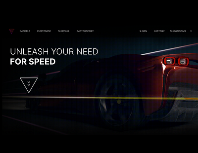 Luxury Sport Car / Webdesign and visual ID app branding design graphic design illustration logo typography ui ux vector