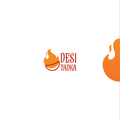 DESI TADKA LOGO art branding design dynamic flat food food logo graphic design illustration illustrator indian indian food logo logos restaurant restaurant logo spicy spicy food spicy logo ui