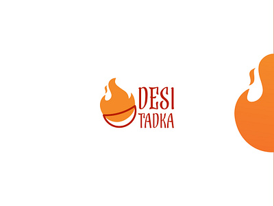 DESI TADKA LOGO art branding design dynamic flat food food logo graphic design illustration illustrator indian indian food logo logos restaurant restaurant logo spicy spicy food spicy logo ui