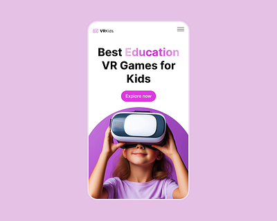 VR Kid -Copy in ui/ux fromhttps://dribbble.com/Nasyiyaulfa uiux designing