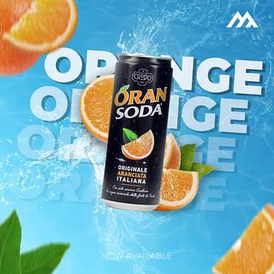 Fanmade Oran Soda Commercial for Instagram advertising branding design graphic design typography