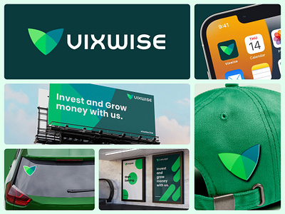 Vixwise's Brand Identity branding design finance graphic design logo logodesign stock logo vector