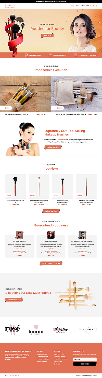 Makeup Products Website UI Design beauty products website ecommerce web design ecommerce web ui design ecommerce website design makeup products website