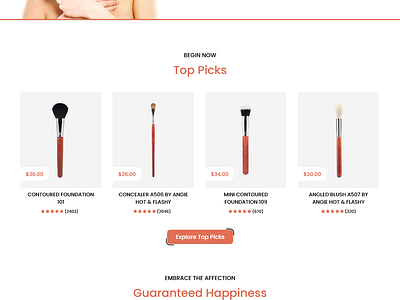 Makeup Products Website UI Design beauty products website ecommerce web design ecommerce web ui design ecommerce website design makeup products website