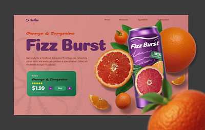 Drink "Fizz Burst" concept animation app branding design graphic design icon illustration logo minimal typography ui ux vector web