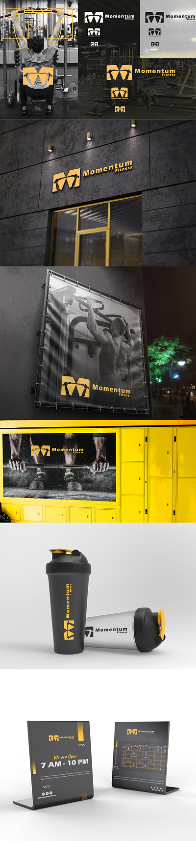 Momentum Fitness | Logo Design advertising branding graphic design logo social media