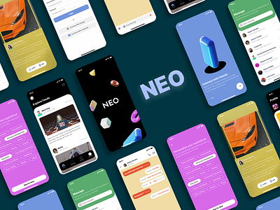 NEO - social media app app branding design graphic design illustration logo typography ui ux vector