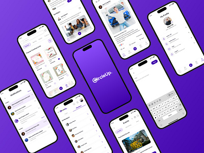 CIRCLE UP: Community App app design graphic design ui