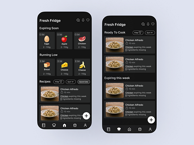 Groceries Tracking App app fridge tracking groceries tracking tracking ui