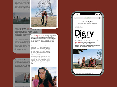Article page mobile concept article artist blog creativity design editorial fashion graphic design inspiration ios landing lettering mobile music news page phone responsive typography ui