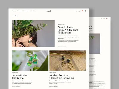 Jewelry shop page concept article brand branding creation design e commerce editorial graphic design inspiration jewels landing logo online store product product page shop typography ui ux