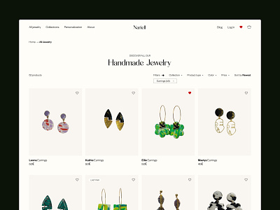 Jewelry shop catalogue page concept article brand branding catalogue creativity design ecommerce editorial graphic design inspiration jewels landing logo online store product product page service shopify ui ux