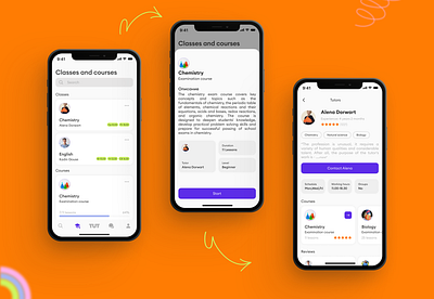 Tutorы | study App app design figma study style tutor ui