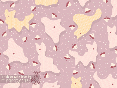 Knitted cats🧶 2d illustration adobe illustrator animal pattern beige cats pattern children pattern cotton cotton flower cozy design gentele illustration illustrator knitted cats knitted texture pastel colors pastel pink pastel yellow seamless pattern vector