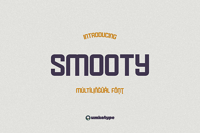 Smooty - Modern Display Font font design header font кириллица