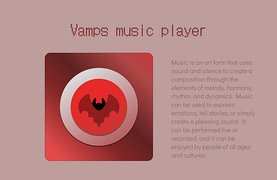 Music player App icon ui
