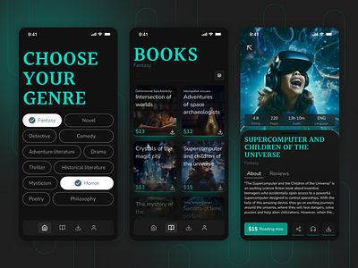 Book app book app books app books design fantasy graphic design logo mobile app design mobile design ui