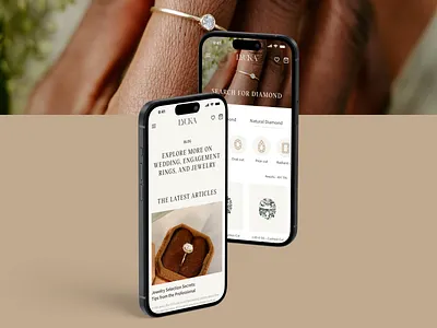 Lycka | Jewelry & Diamond E-commerce | Shopify accessories beige brand website diamonds e commerce fashion jewellry jewelry luxary minimalism shop shopify website