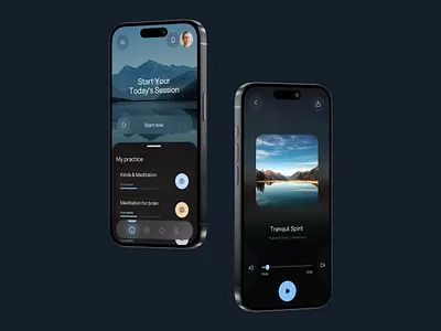 MeditateMe app app design meditation app mobile app mobile design ui ux web app