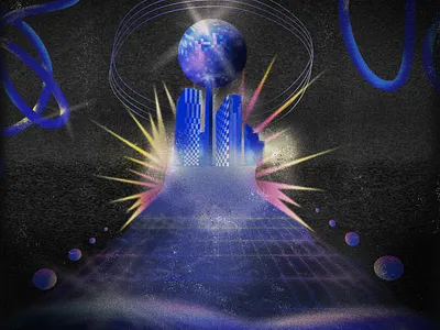 Discofobia - VII Aniversary digital art graphic design illustration vinyl art