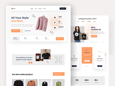 Ecommerce Landing Page Ui Design branding design ecommerce ecommerce website ecommerce website design figma interface landingpage ui ui design uidesign uiux user experience user interface ux ux design web design website website design