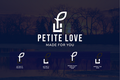 Logo for a hand bag named "Petite Love" branding design graphic design illustration logo typography vector