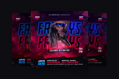 Party Flyer Template dj poster