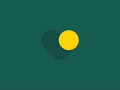 Logo concept - heart + coin + check symbol coin heart rebound