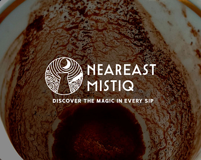 NearEast MistiqCoffee Co. branding cafe coffee graphic design logo middle east