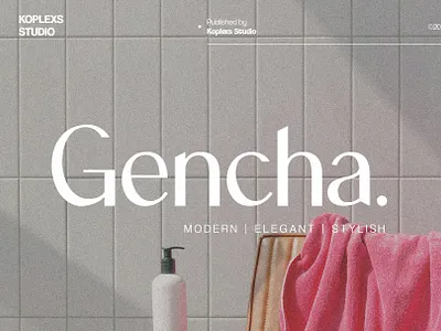 Gencha - Sans Serif Font modern