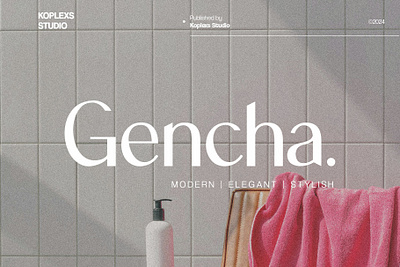 Gencha - Sans Serif Font modern