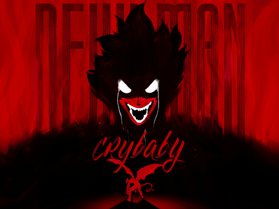Devilman Crybaby anime branding devilman crybaby graphic design illustration le lettering logo