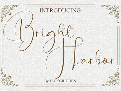 Bright Harbor Script Font branding bright design font graphic design harbor illustration logo script ui vector