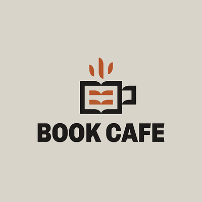 Concept Logo - Book Cafe brand branding concept logo design graphic design logo logo design visual identity