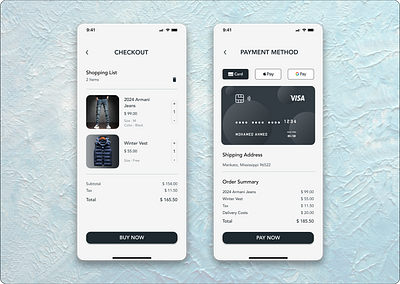 Daily UI Challenge 02 (Checkout) black checkout mobile monochrome payment ui ui design web web design