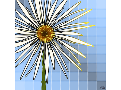 Grids and Flower art background design flower grids illustration