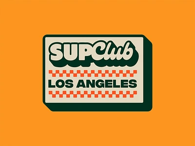 SUPCLUB LA – Visual Identity branding illustration lettering logo logo designer logomark pizza retro design typography vintage