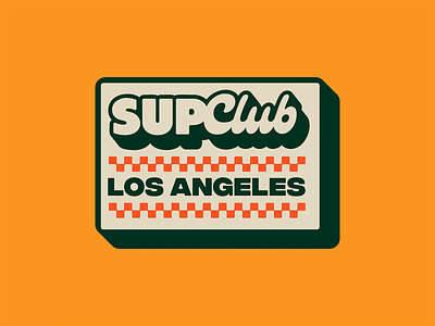 SUPCLUB LA – Visual Identity branding illustration lettering logo logo designer logomark pizza retro design typography vintage