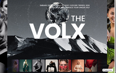 Volx Online magazine motion graphics ui