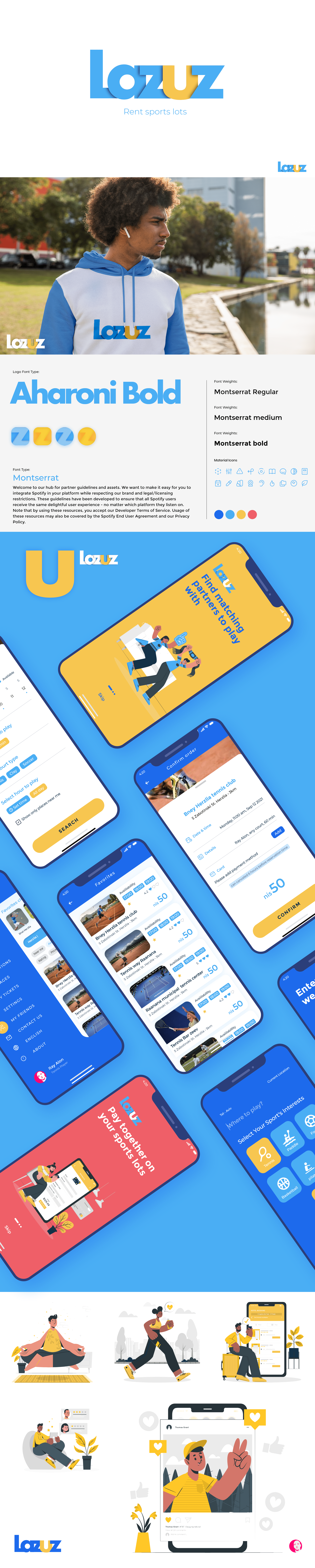 Lazuz - Renting lots made easy app design illustration lottie motion graphic ui ux