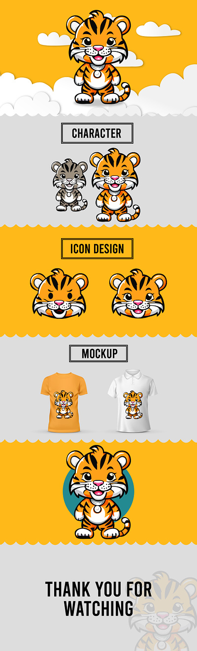Tiger Cat Illustration graphic design illustration tiger cat illustration