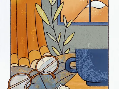 Tea & Handkerchiefs animation digital illustration freelance motion design procreate procreate dreams