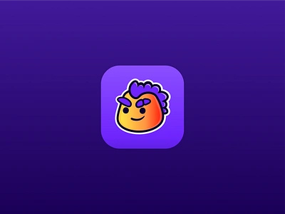 Loco Mascot App Icon animal logo app brand identity branding chameleon character design design flat graphic graphic design identity illustration ios lizard logo logo mascot logomark mascot purple vector