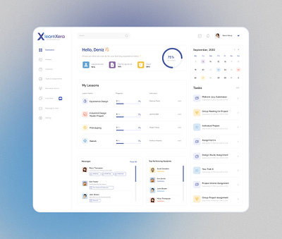 Learnxera - Learning Management System (LMS) learning learning management system lms ui university user interface design ux